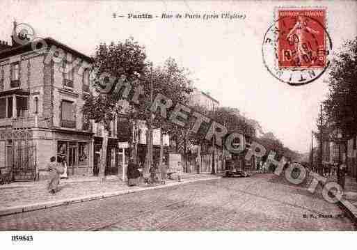 Ville de PANTIN, carte postale ancienne