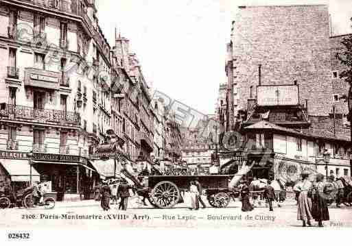 Ville de PARIS18, carte postale ancienne