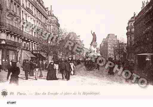 Ville de PARIS3, carte postale ancienne