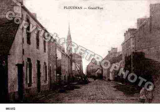 Ville de PLOUENAN, carte postale ancienne