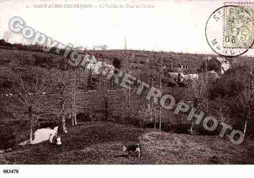 Ville de SAINTAUBINDESPREAUX, carte postale ancienne