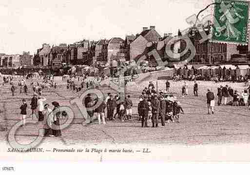 Ville de SAINTAUBINSURMER, carte postale ancienne