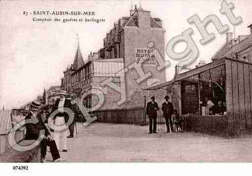 Ville de SAINTAUBINSURMER, carte postale ancienne