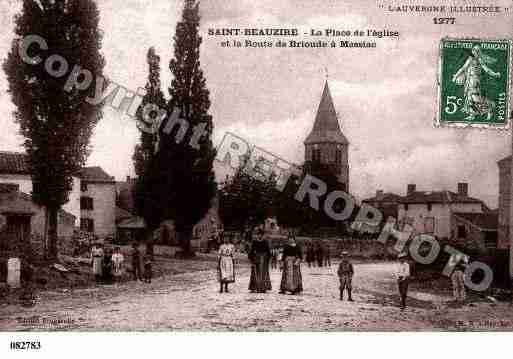 Ville de SAINTBEAUZIRE, carte postale ancienne