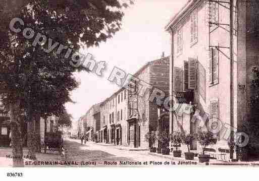 Ville de SAINTGERMAINLAVAL, carte postale ancienne