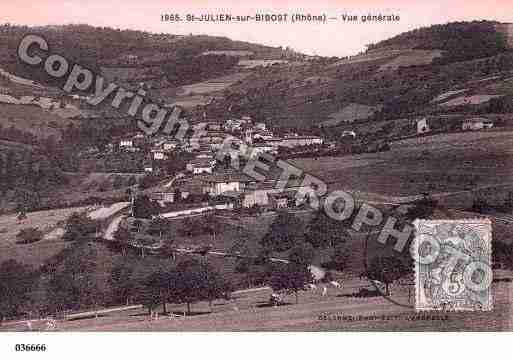 Ville de SAINTJULIENSURBIBOST, carte postale ancienne