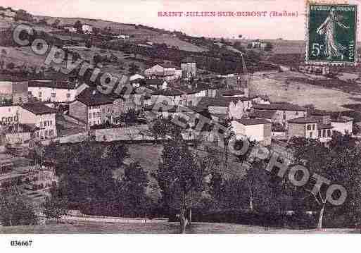 Ville de SAINTJULIENSURBIBOST, carte postale ancienne