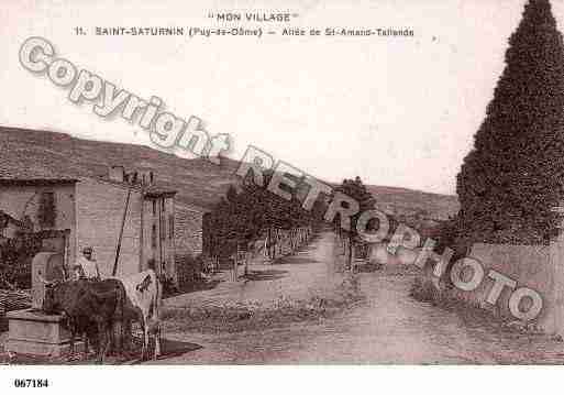 Ville de SAINTSATURNIN, carte postale ancienne