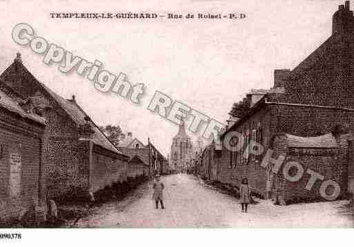 Ville de TEMPLEUXLEGUERARD, carte postale ancienne