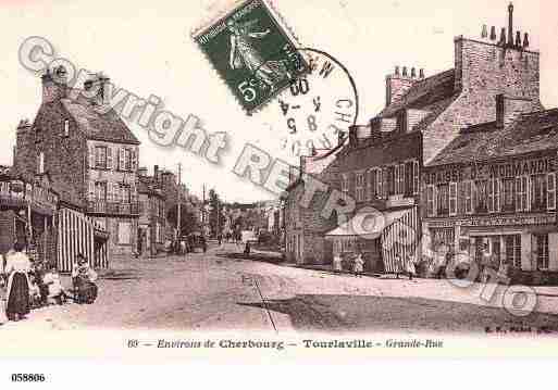 Ville de TOURLAVILLE, carte postale ancienne