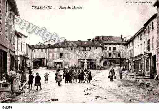 Ville de TRAMAYES, carte postale ancienne