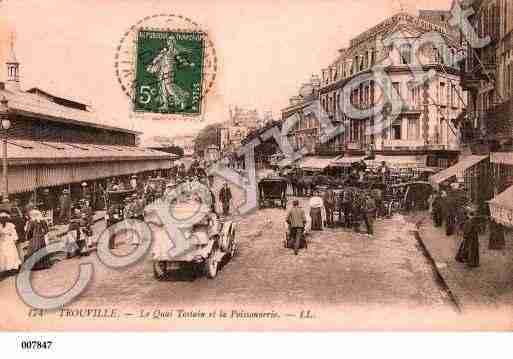 Ville de TROUVILLESURMER, carte postale ancienne