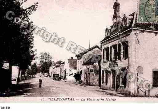 Ville de VILLECOMTALSURARROS, carte postale ancienne
