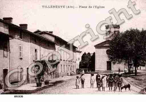 Ville de VILLENEUVE, carte postale ancienne