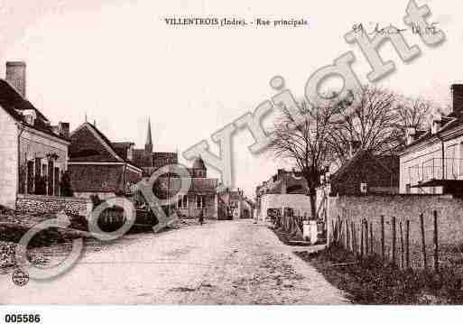 Ville de VILLENTROIS, carte postale ancienne