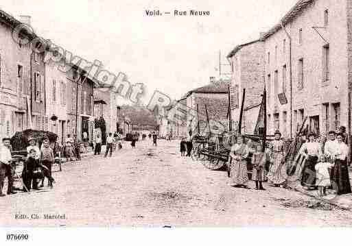 Ville de VOIDVACON, carte postale ancienne