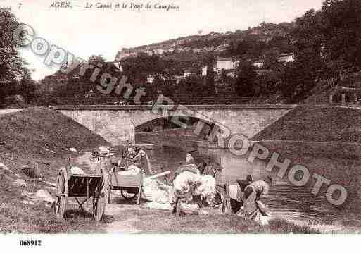 Ville de AGEN, carte postale ancienne