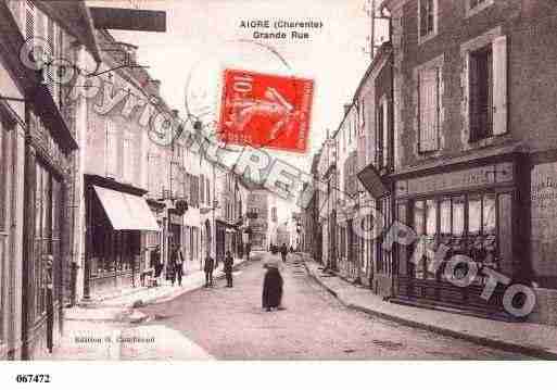 Ville de AIGRE, carte postale ancienne