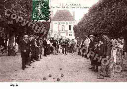 Ville de AUXERRE, carte postale ancienne