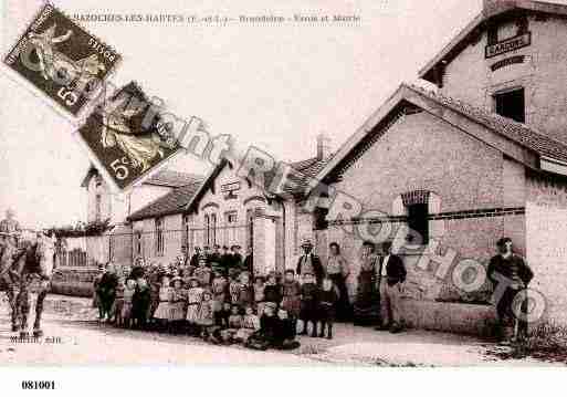 Ville de BAZOCHESLESHAUTES, carte postale ancienne