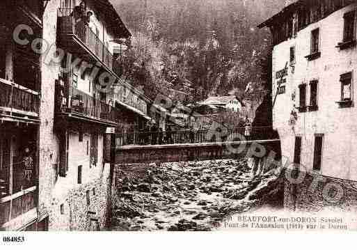 Ville de BEAUFORTSURDORON, carte postale ancienne