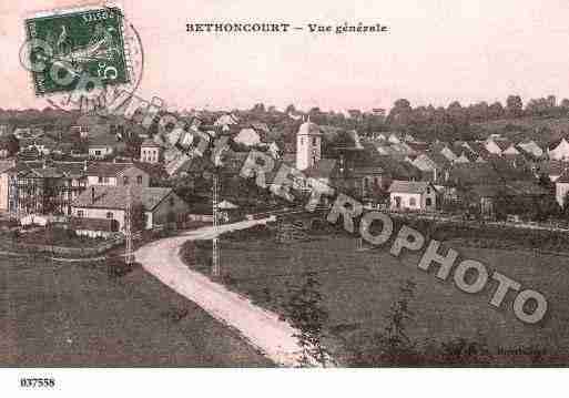 Ville de BETHONCOURT, carte postale ancienne