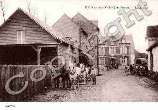 Ville de BETTENCOURTRIVIERE, carte postale ancienne