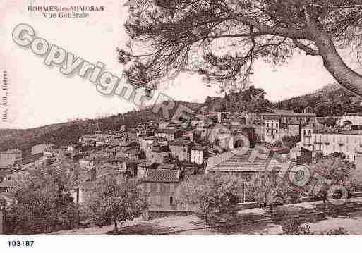 Ville de BORMESLESMIMOSAS, carte postale ancienne