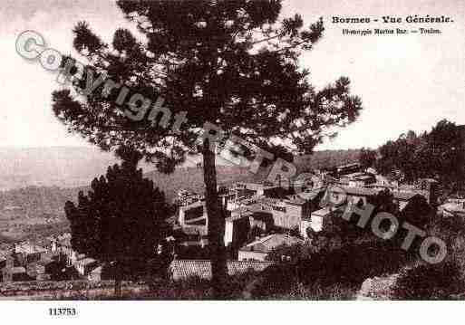 Ville de BORMESLESMIMOSAS, carte postale ancienne