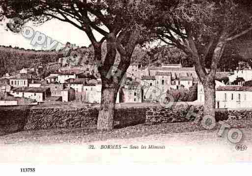Ville de BORMESLESMIMOSAS, carte postale ancienne