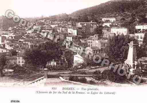 Ville de BORMESLESMIMOSAS, carte postale ancienne