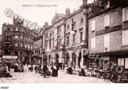 Ville de BRIVELAGAILLARDE, carte postale ancienne