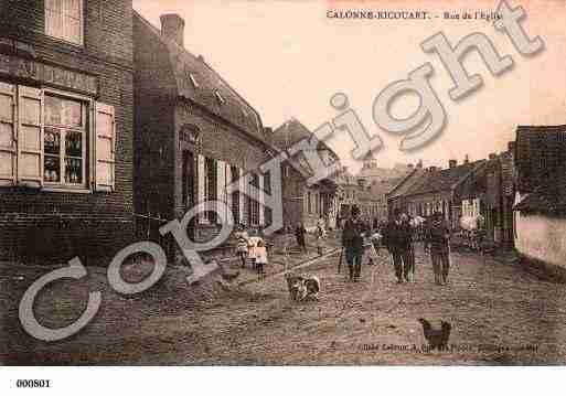 Ville de CALONNERICOUART, carte postale ancienne