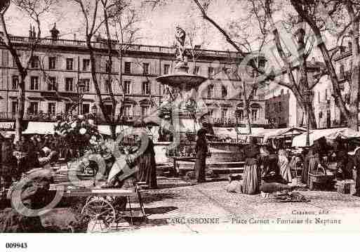 Ville de CARCASSONNE, carte postale ancienne