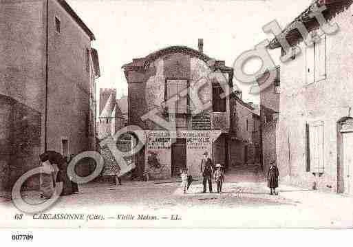 Ville de CARCASSONNE, carte postale ancienne