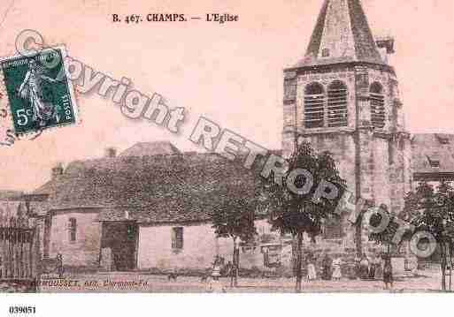 Ville de CHAMPSSURTARENTAINE, carte postale ancienne