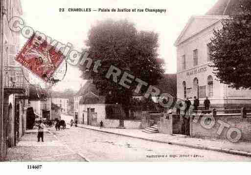 Ville de CHAROLLES, carte postale ancienne