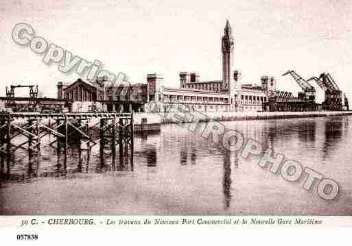 Ville de CHERBOURG, carte postale ancienne