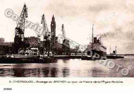 Ville de CHERBOURG, carte postale ancienne