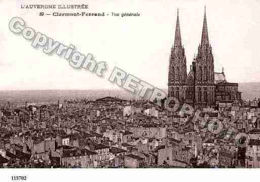 Ville de CLERMONTFERRAND, carte postale ancienne