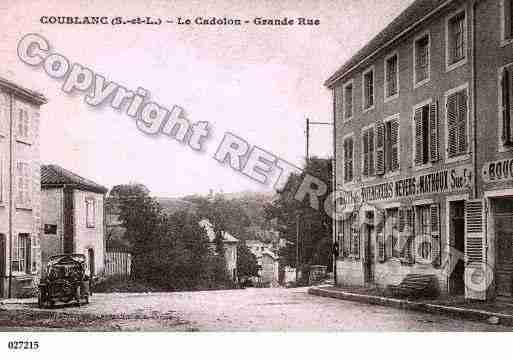 Ville de COUBLANC, carte postale ancienne