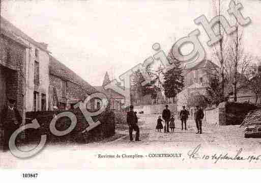 Ville de COURTESOULT, carte postale ancienne