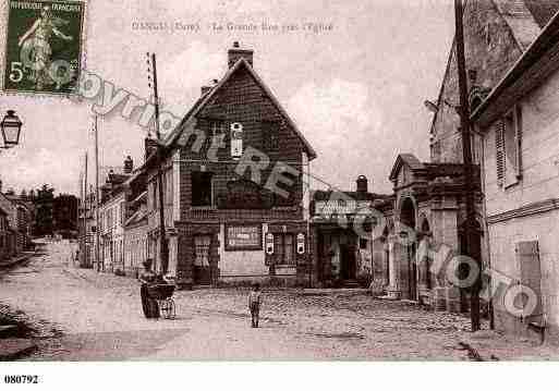 Ville de DANGU, carte postale ancienne