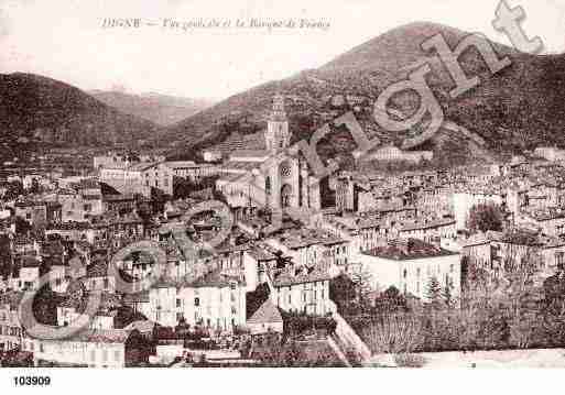 Ville de DIGNELESBAINS, carte postale ancienne