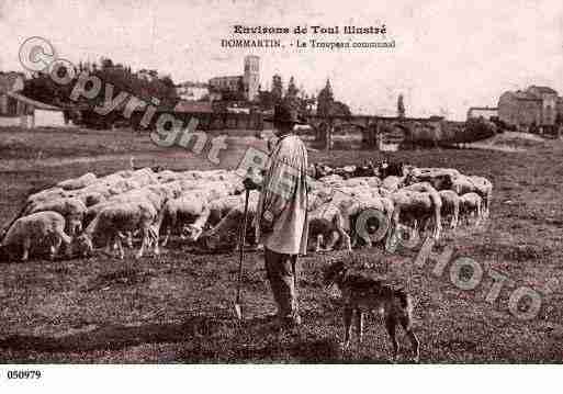 Ville de DOMMARTINLESTOUL, carte postale ancienne