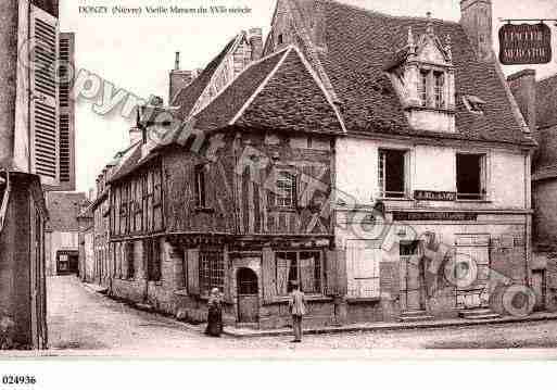 Ville de DONZY, carte postale ancienne