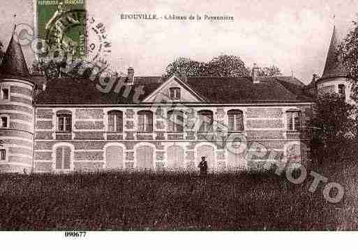 Ville de EPOUVILLE, carte postale ancienne