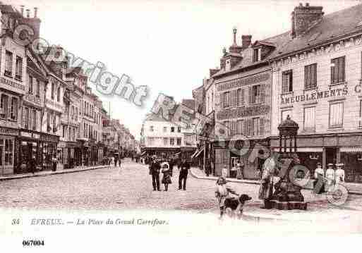 Ville de EVREUX, carte postale ancienne