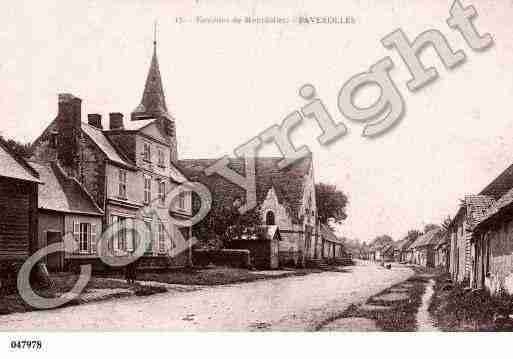 Ville de FAVEROLLES, carte postale ancienne