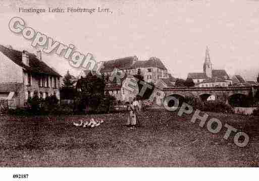 Ville de FENETRANGE, carte postale ancienne